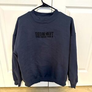 Taylor Swift Eras Tour BLUE CREWNECK (international tour exclusive)